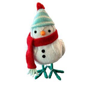Kicker 2017 Target Wondershop Snowman Bird Ornament with Scarf & Hat